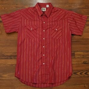 Ely Cattleman Vintage Short Sleeve Snap Men's XL